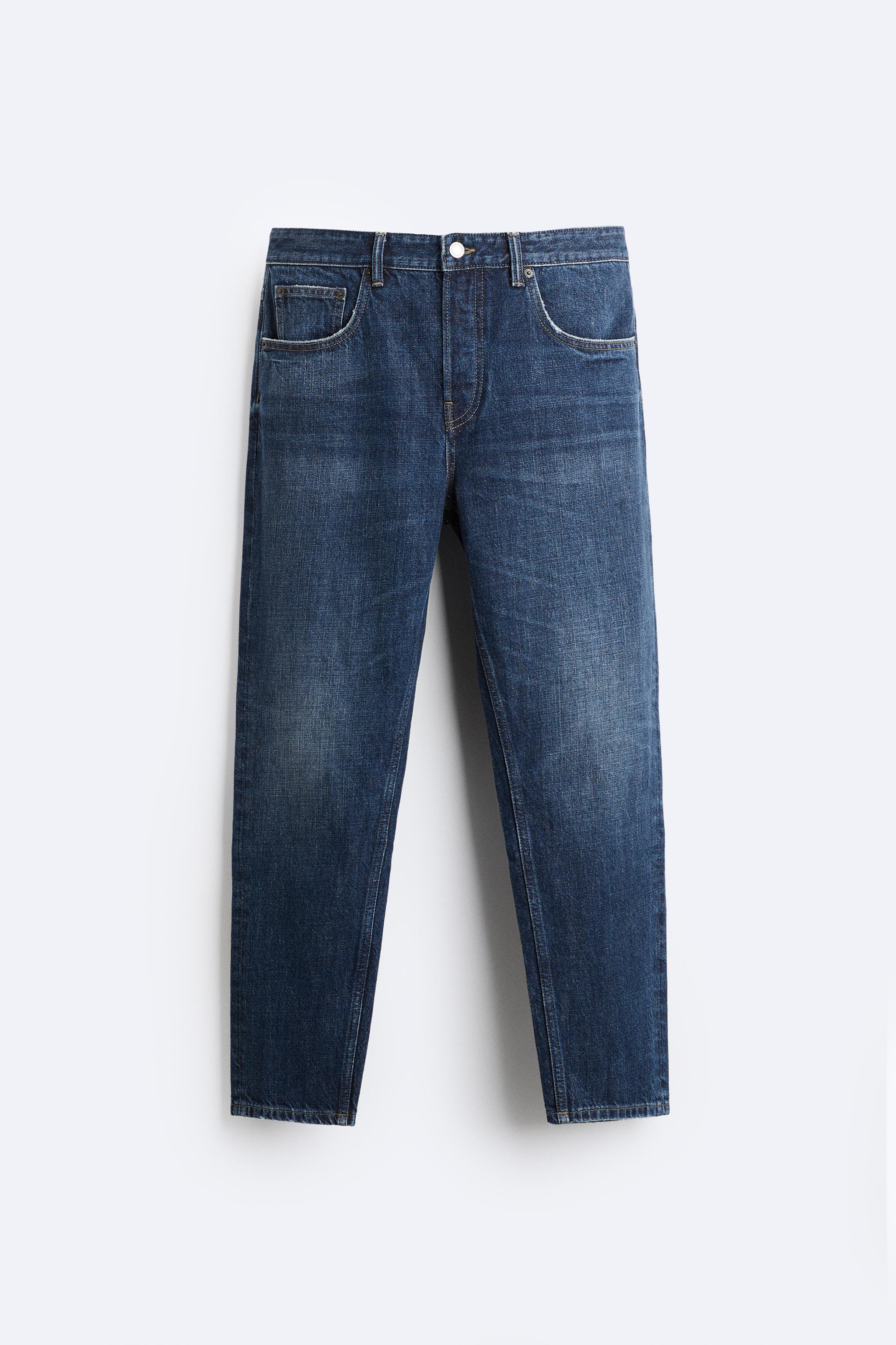 SLIM FIT CROPPED JEANS