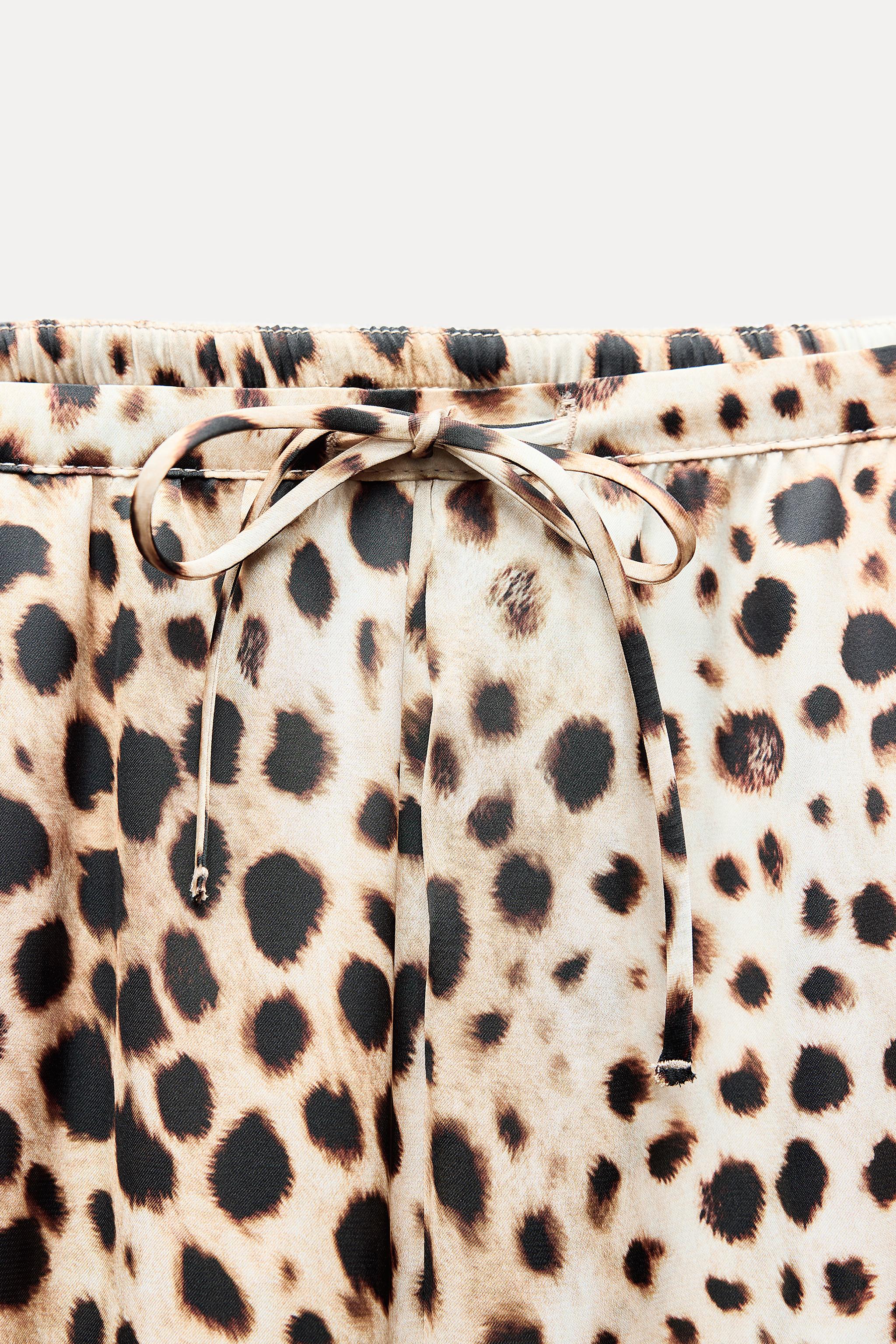 ZW COLLECTION ANIMAL PRINT PYJAMA-STYLE TROUSERS