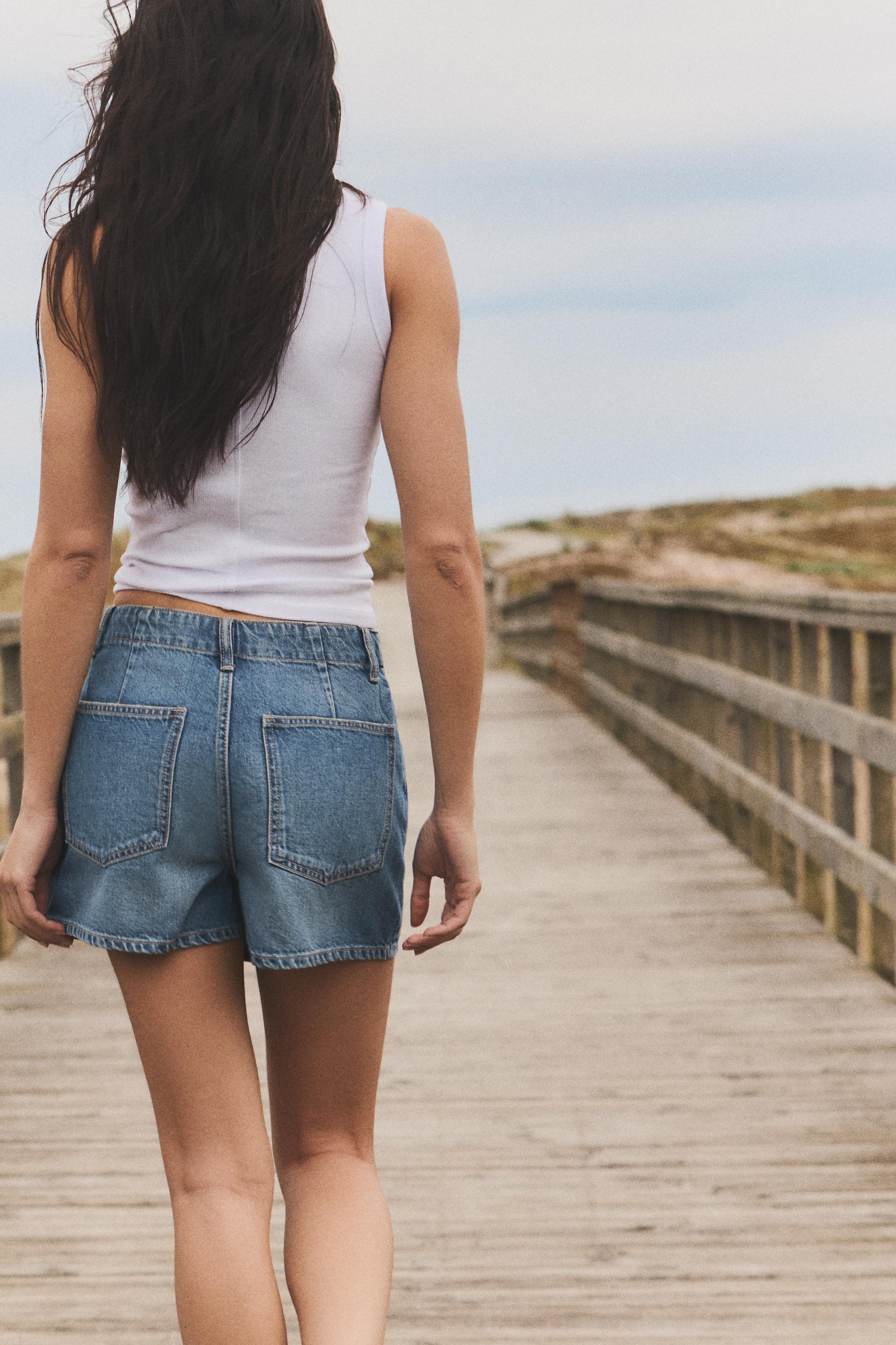 DENIM TRF SKORT