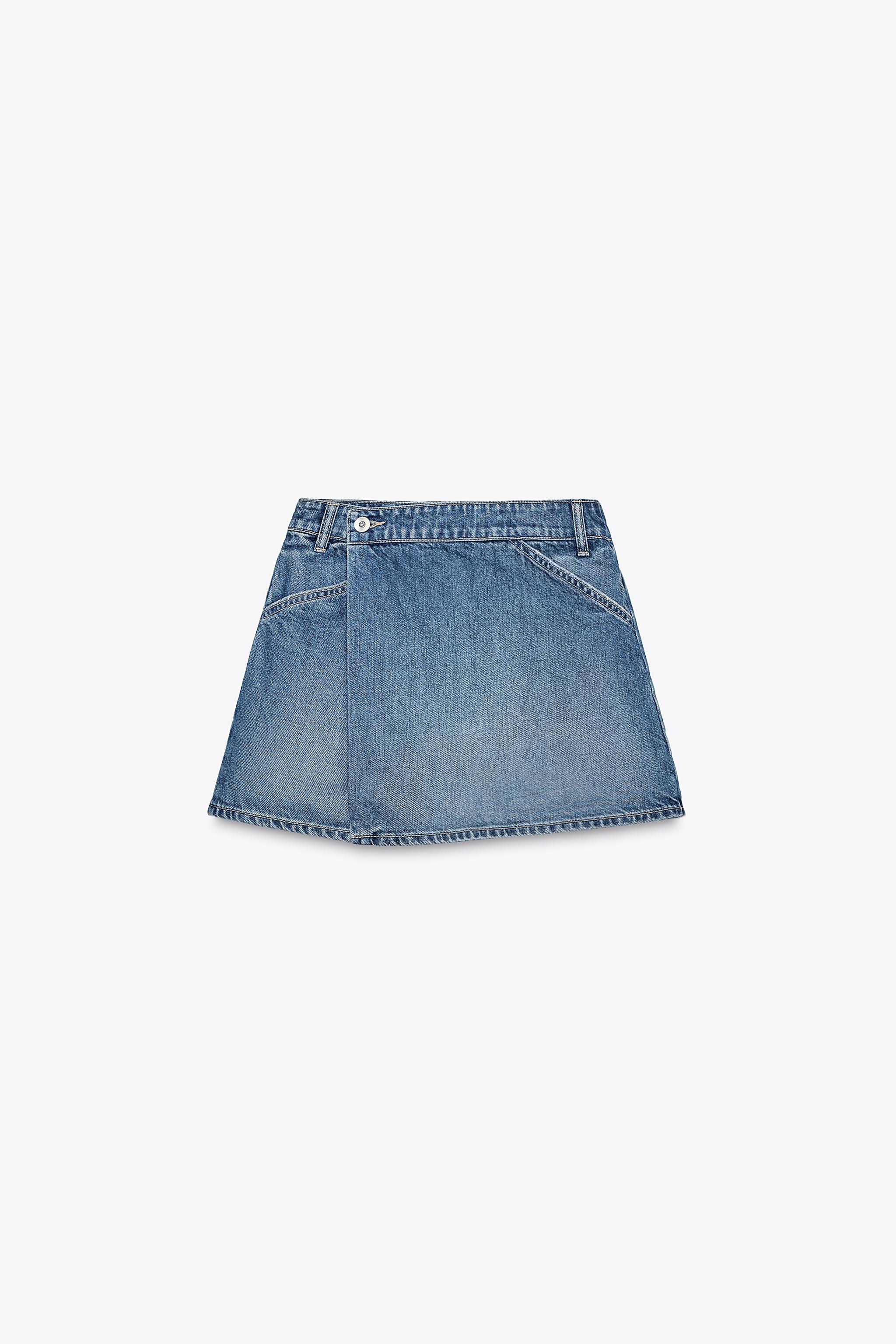 DENIM TRF SKORT