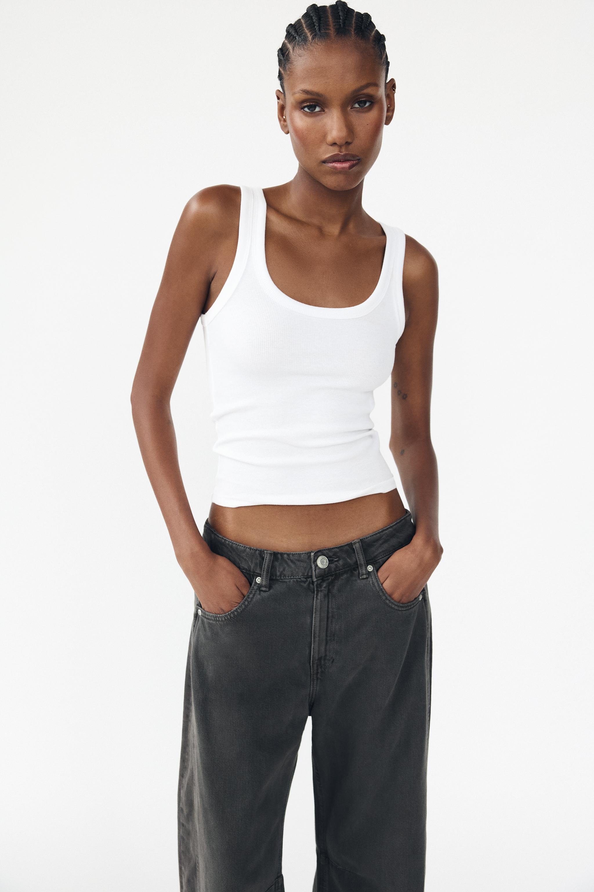 RELAXED BALLOON MID-WAIST TRF JEANS