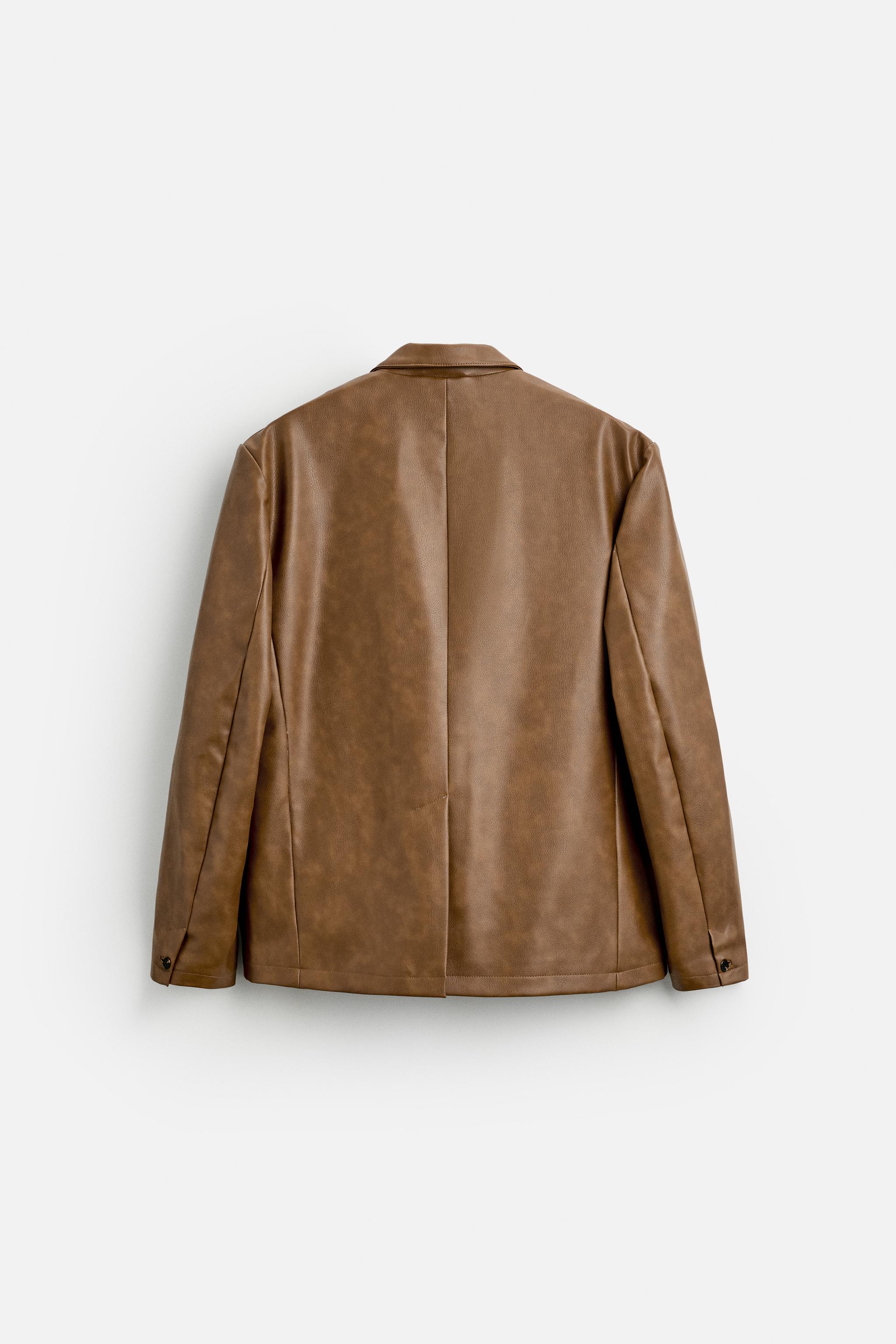 LIMITED EDITION LEATHER EFFECT BLAZER