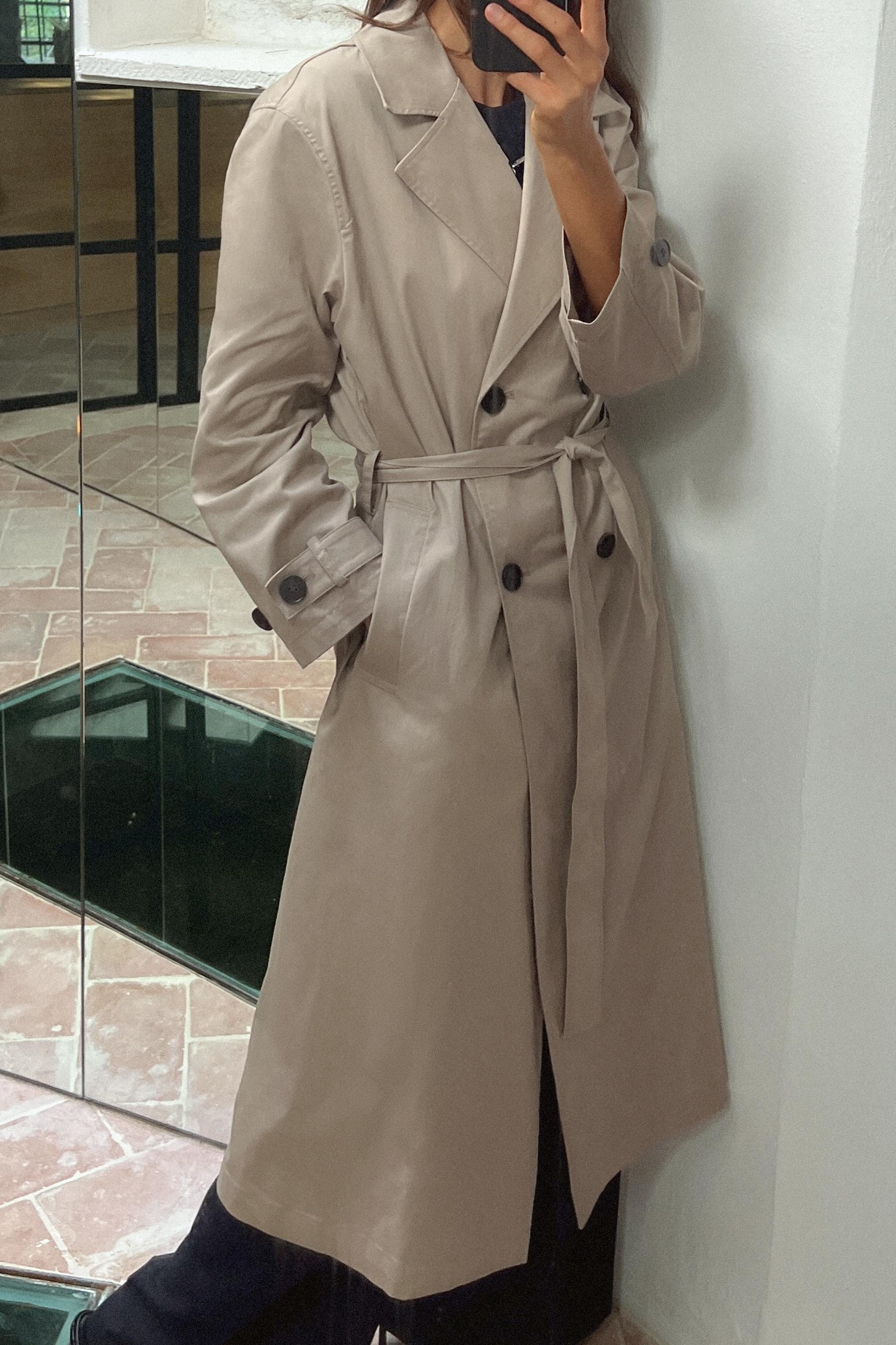 LONG TRENCH COAT WITH BELT