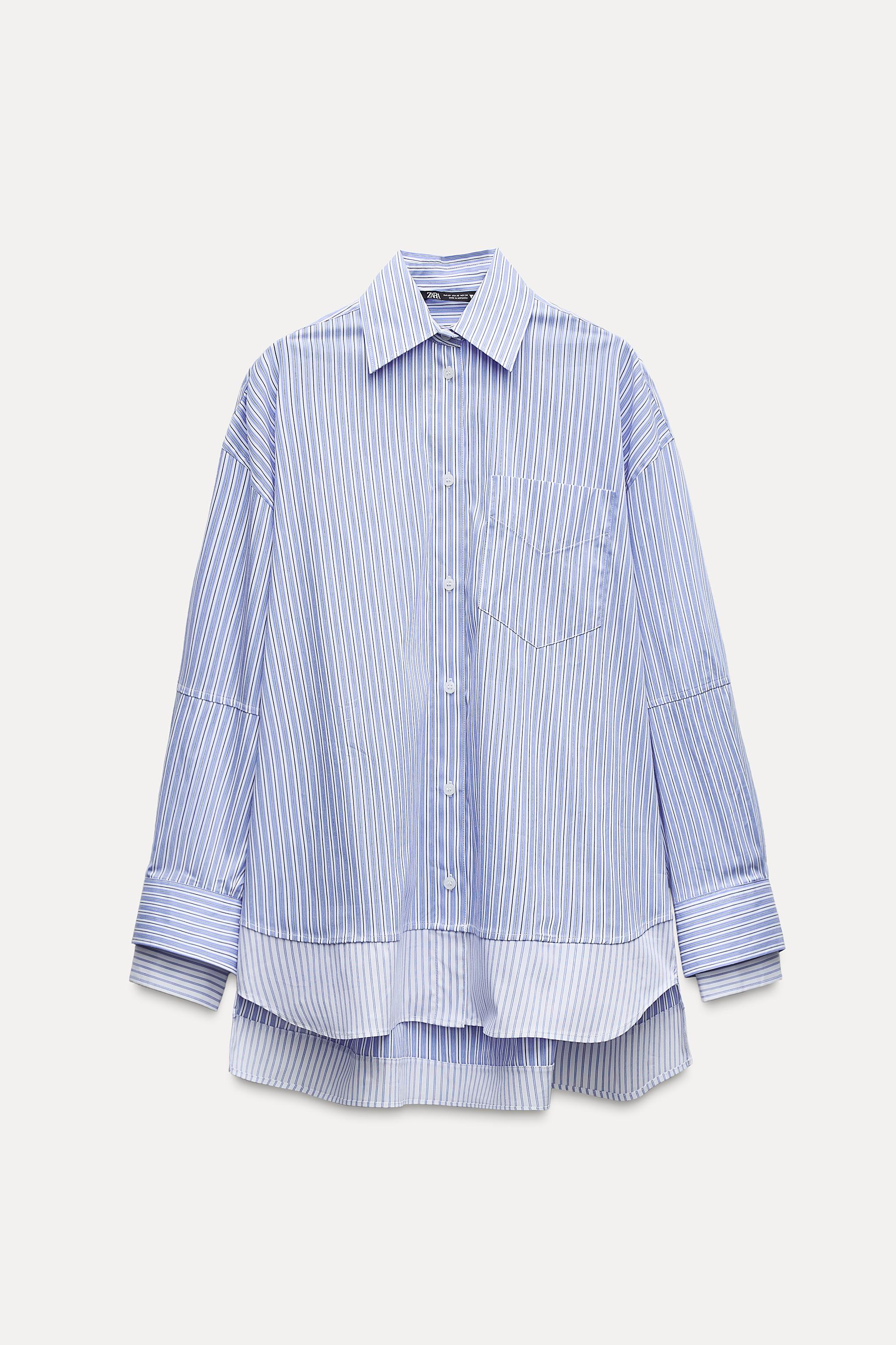 OVERSIZED POPLIN SHIRT WITH DOUBLE CUFFS