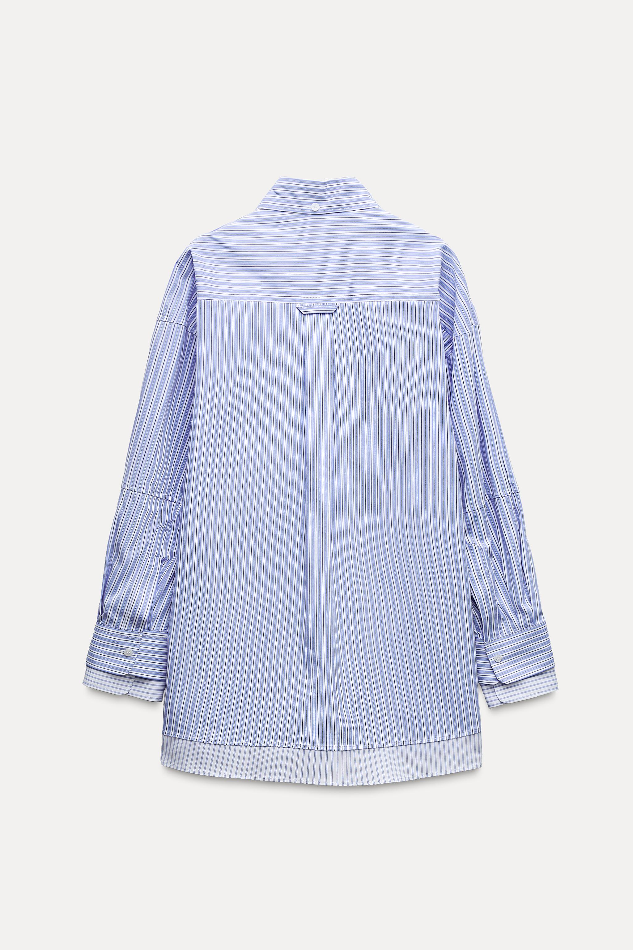 OVERSIZED POPLIN SHIRT WITH DOUBLE CUFFS