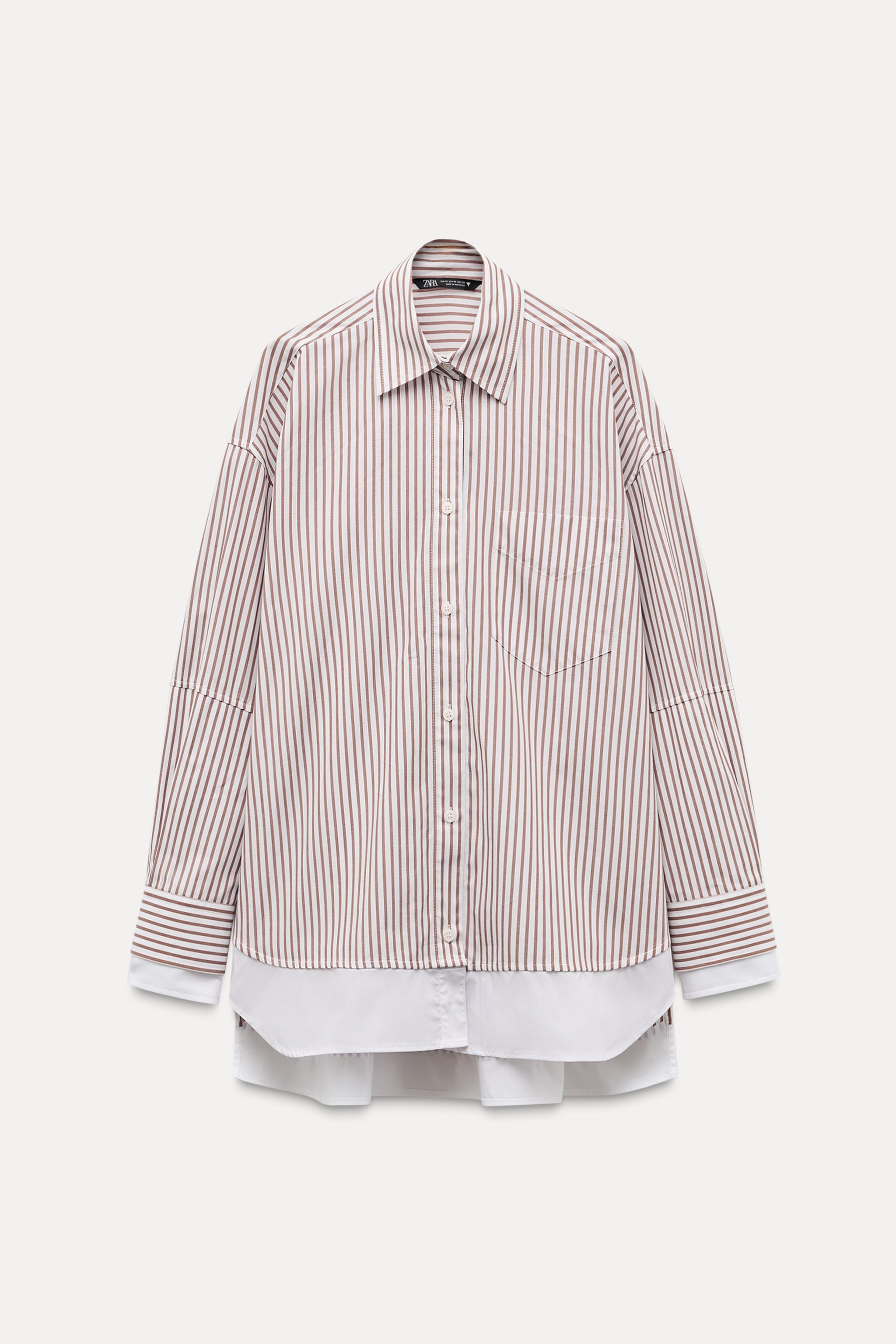 OVERSIZED POPLIN SHIRT WITH DOUBLE CUFFS