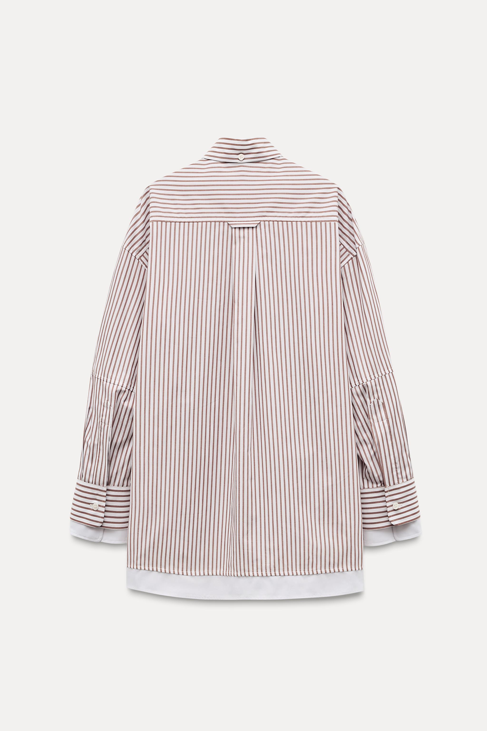 OVERSIZED POPLIN SHIRT WITH DOUBLE CUFFS