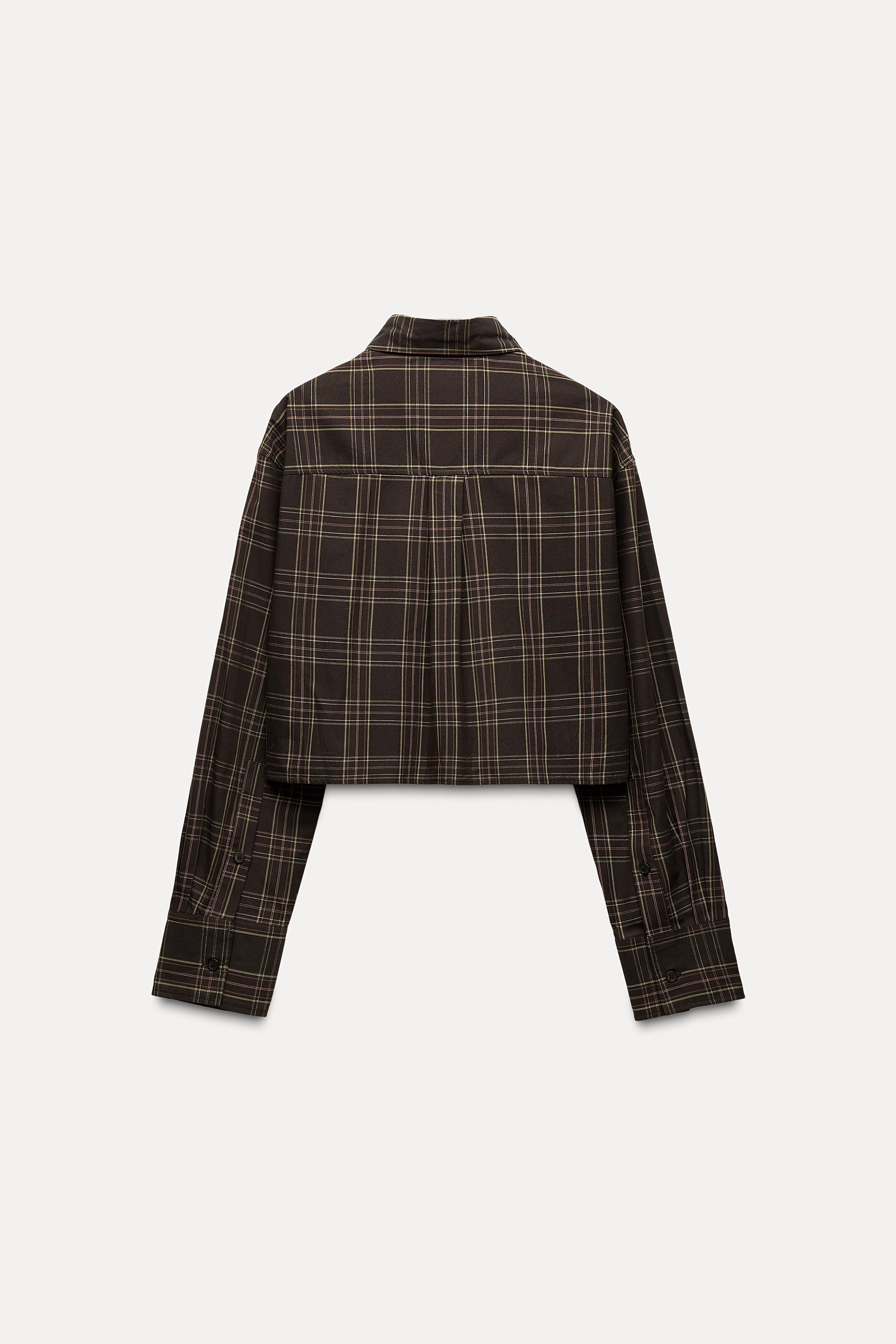 CROPPED CHECK SHIRT