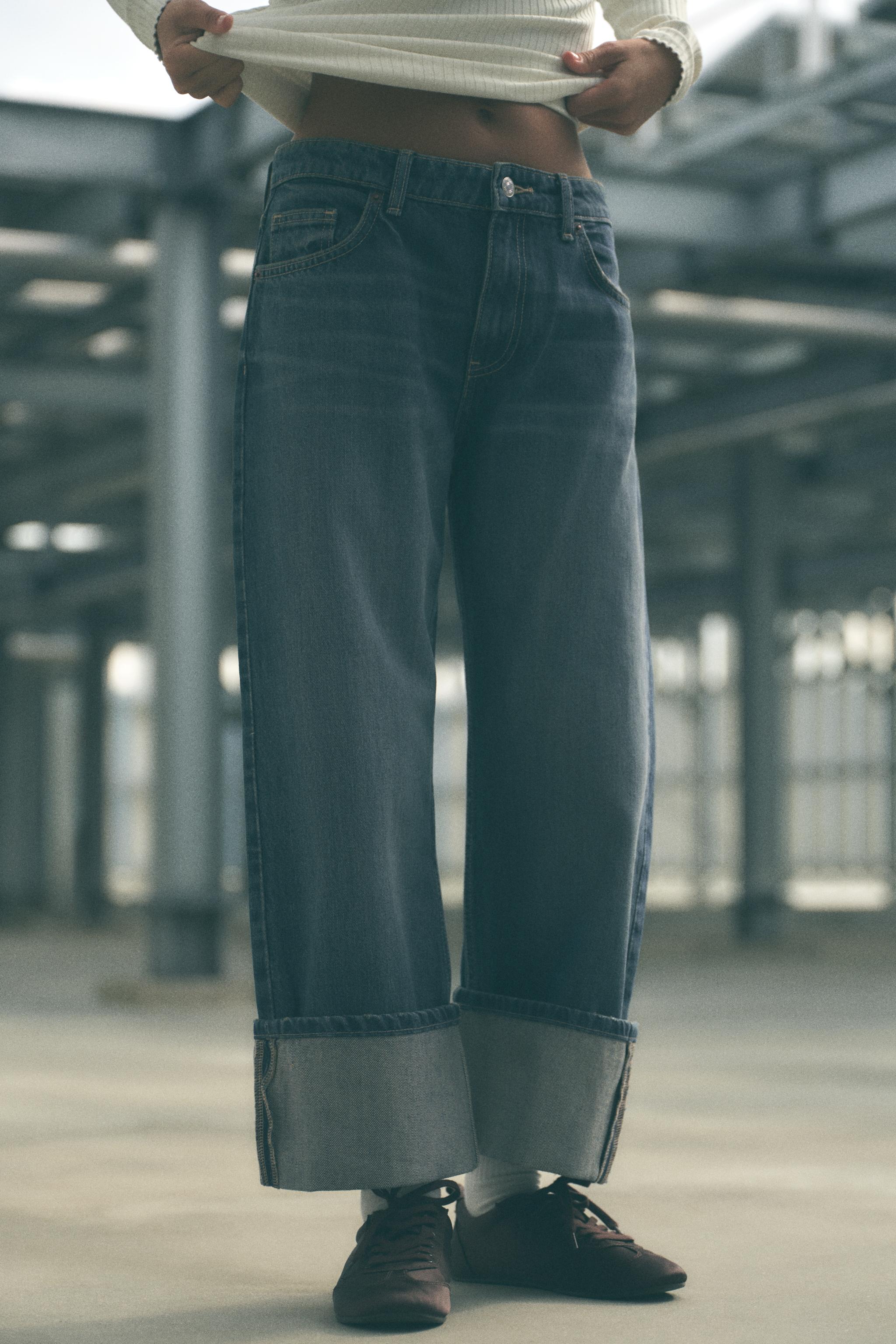 TRF STRAIGHT-LEG MID-RISE JEANS