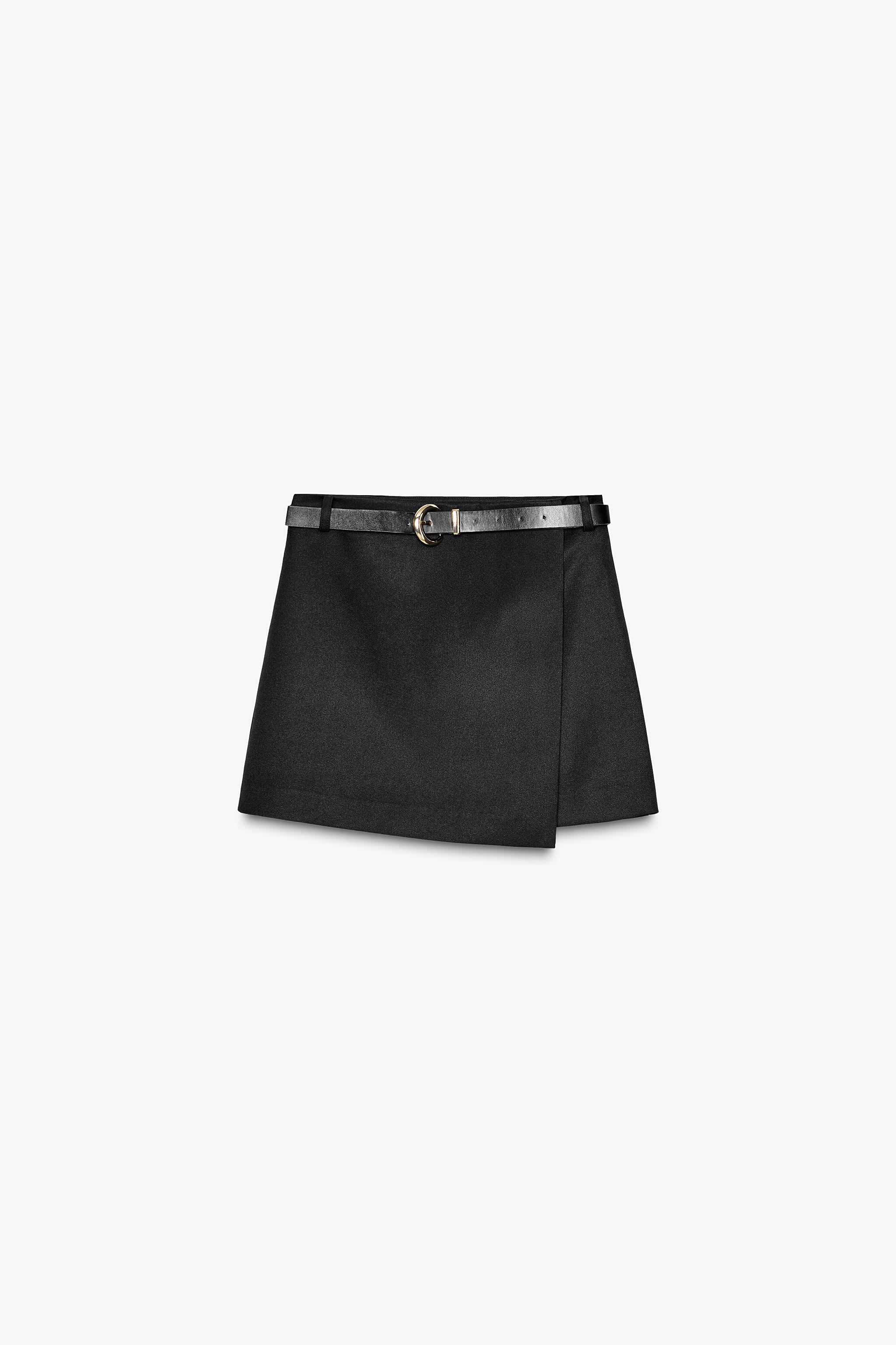 WRAP SKORT WITH BELT