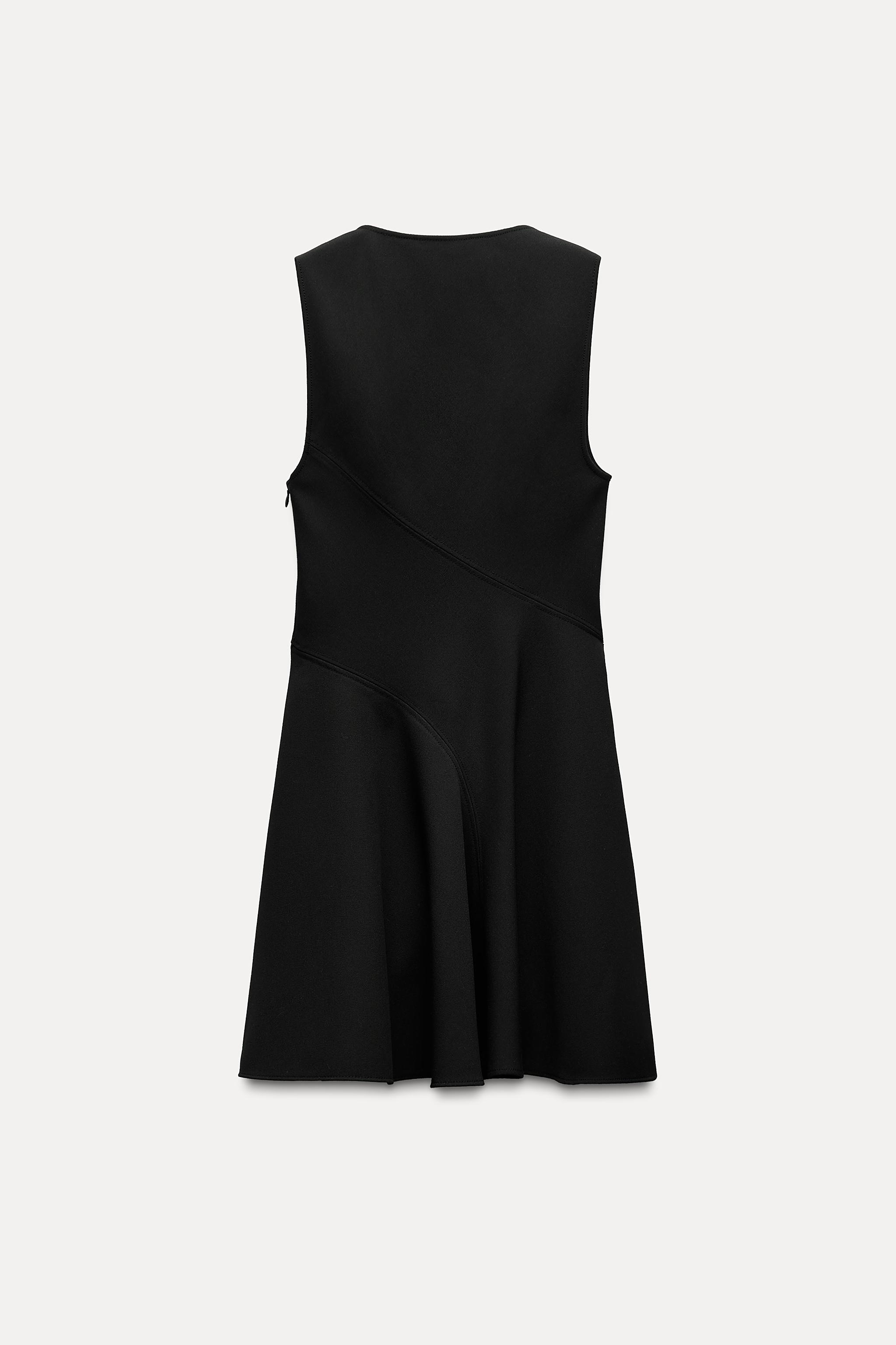 ZW COLLECTION SHORT DRESS WITH SQUARE NECKLINE