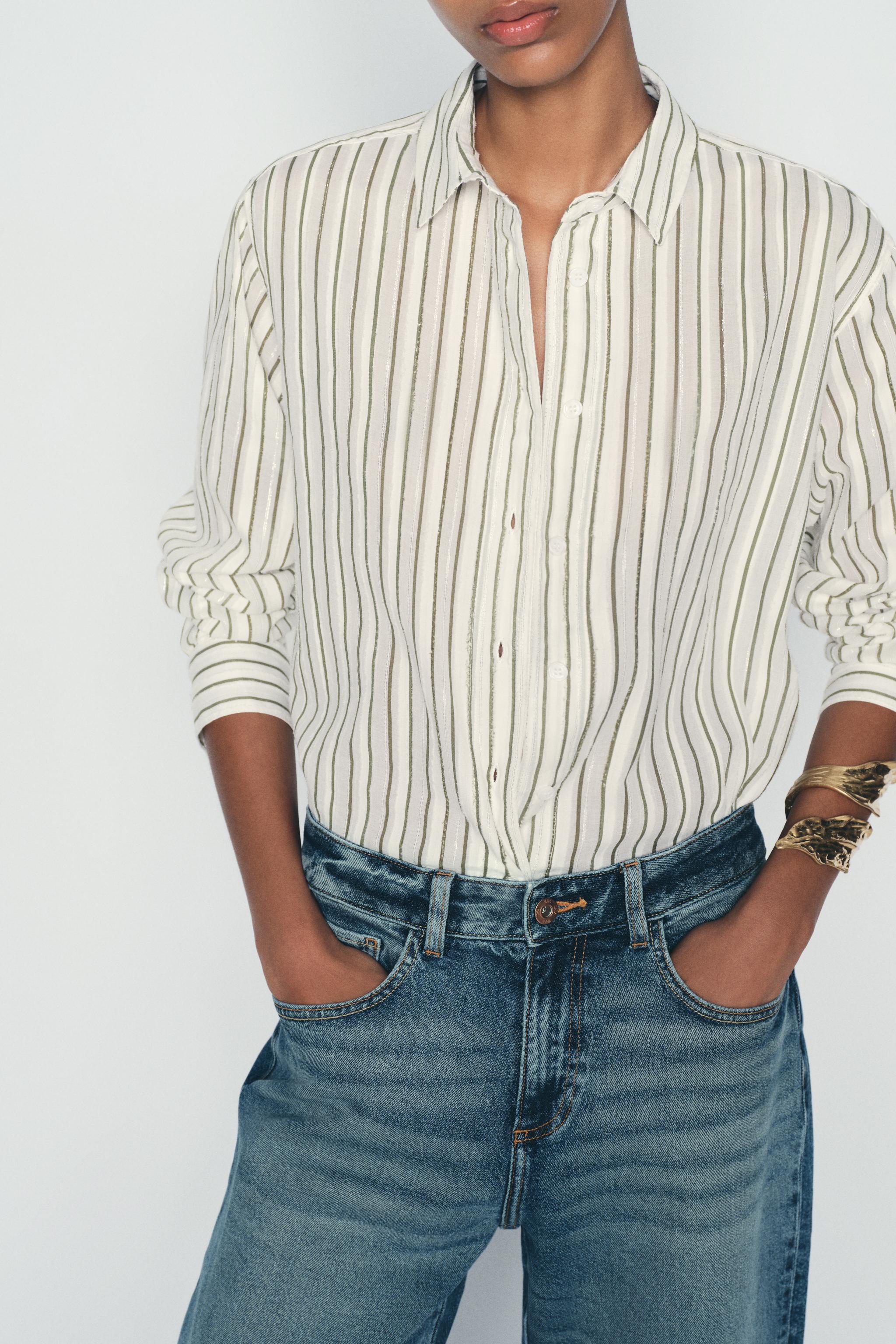 TEXTURED STRIPED SHIRT