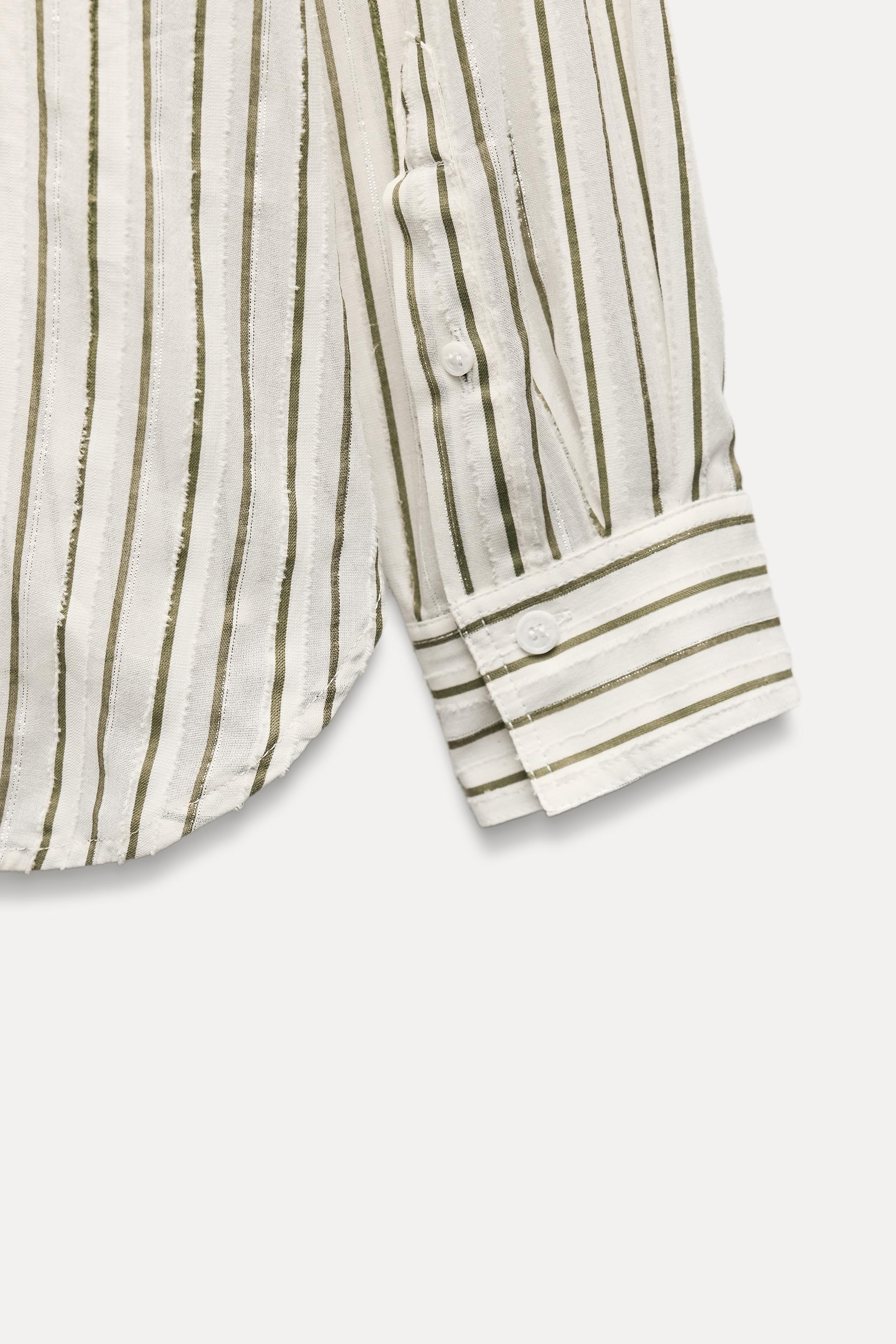 TEXTURED STRIPED SHIRT