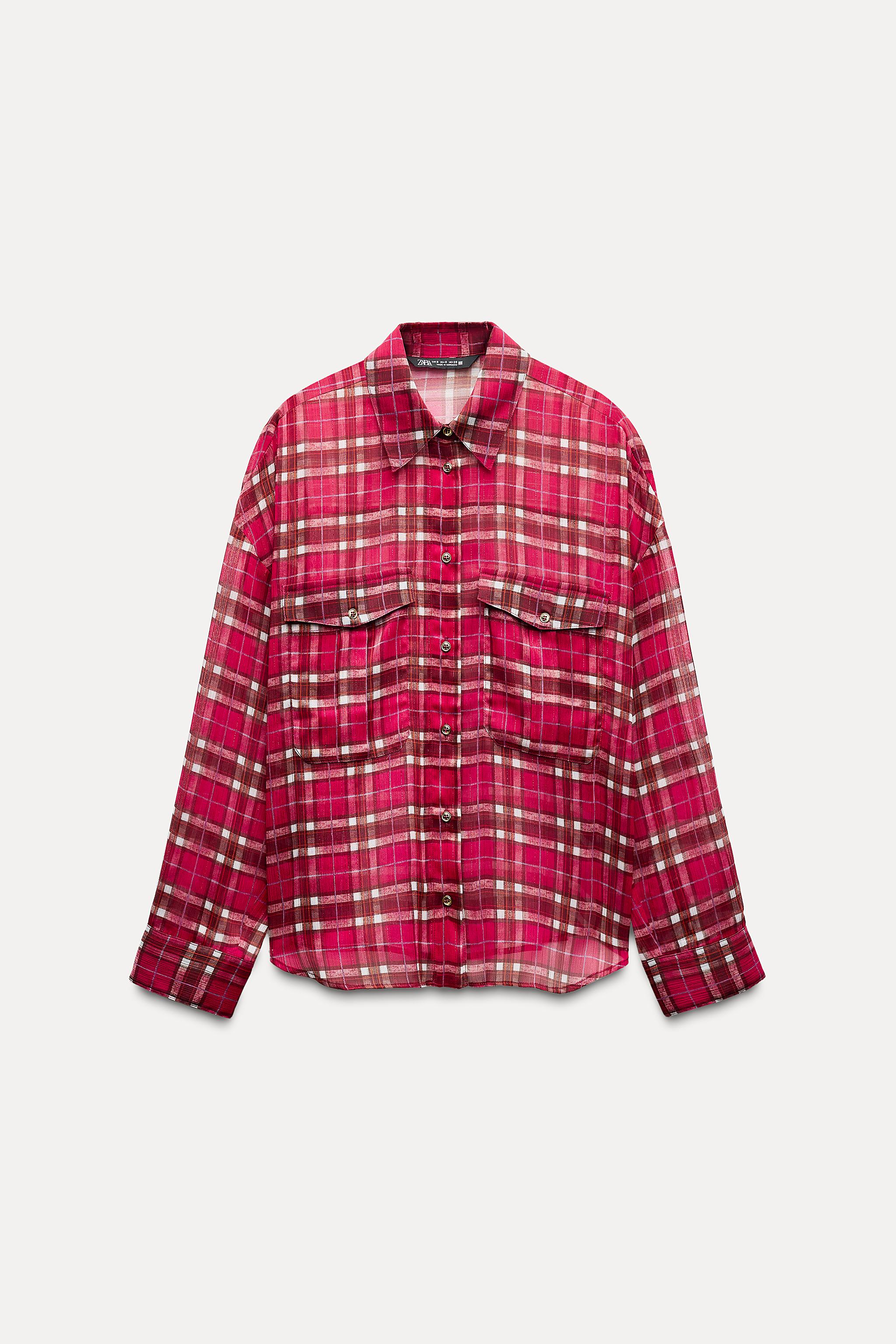 METALLIC THREAD CHECK SHIRT