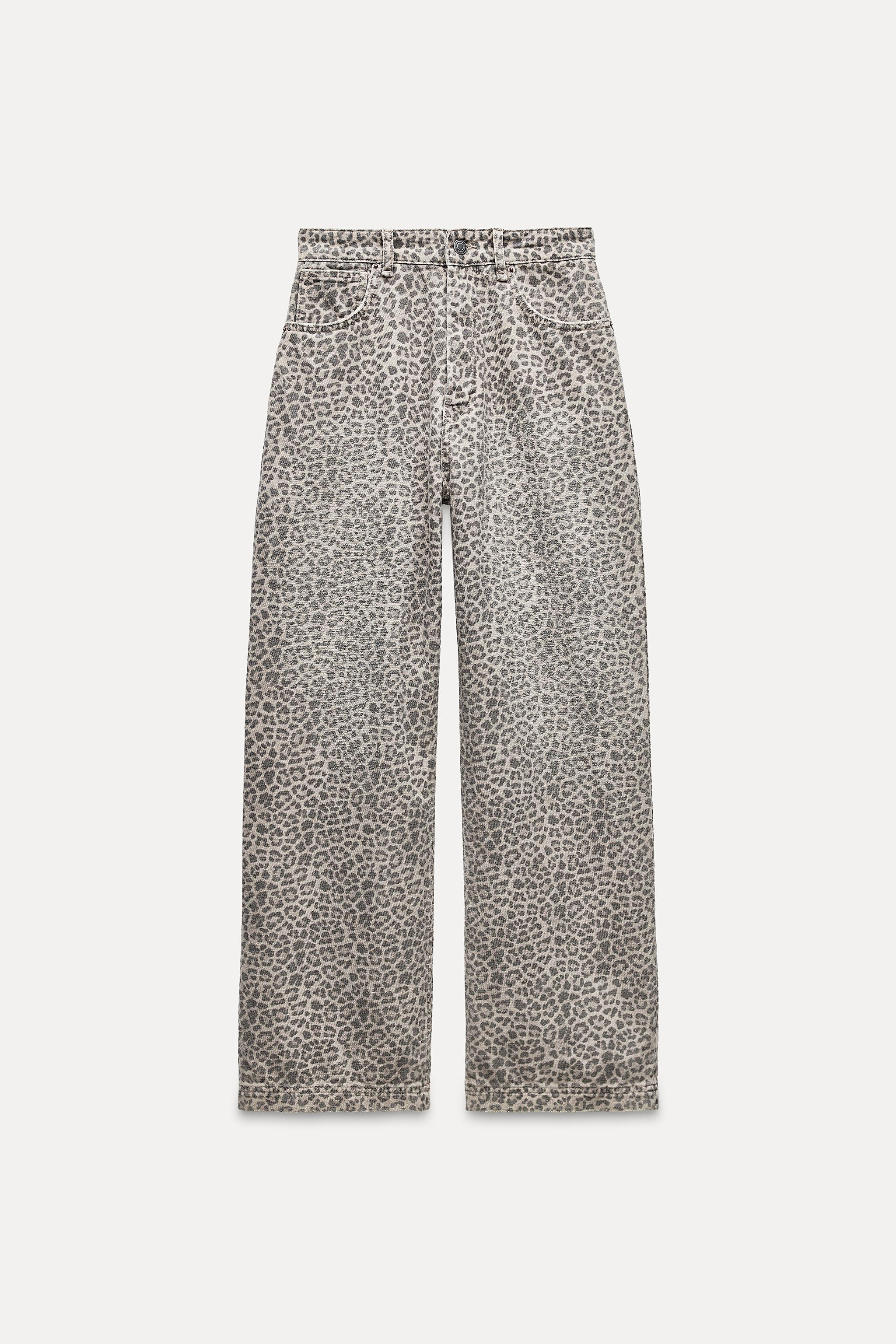 ZW COLLECTION BALLOON-FIT ANIMAL PRINT JEANS