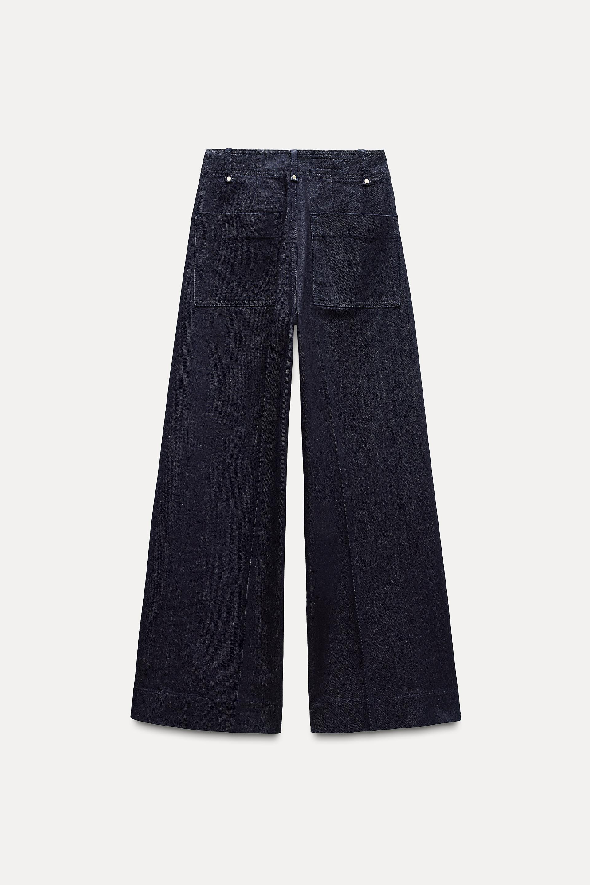 ZW COLLECTION HIGH-WAIST WIDE-LEG JEANS