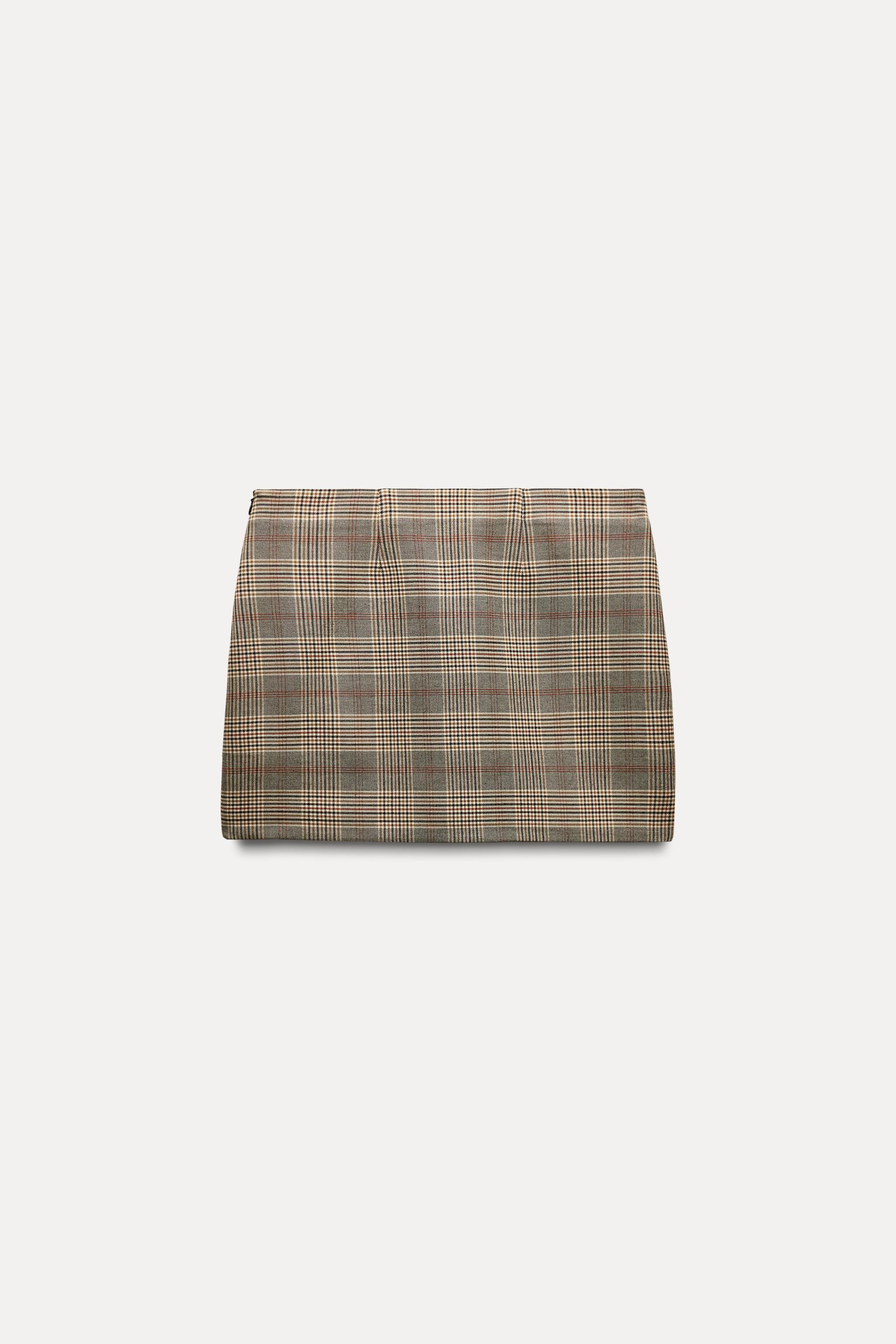 ZW COLLECTION SHORT CHECK SKIRT