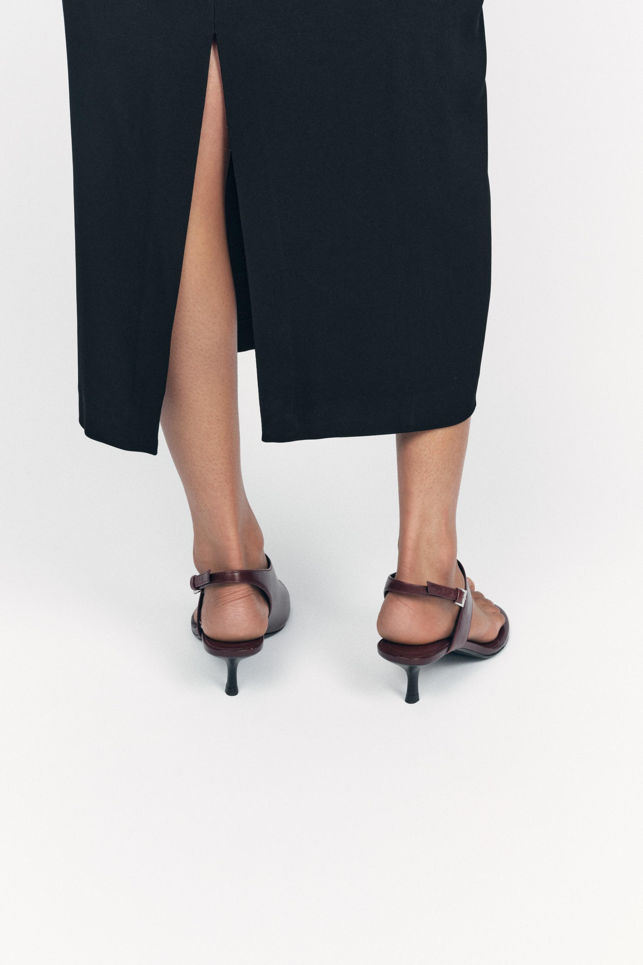 ZW COLLECTION DRAPED MIDI DRESS