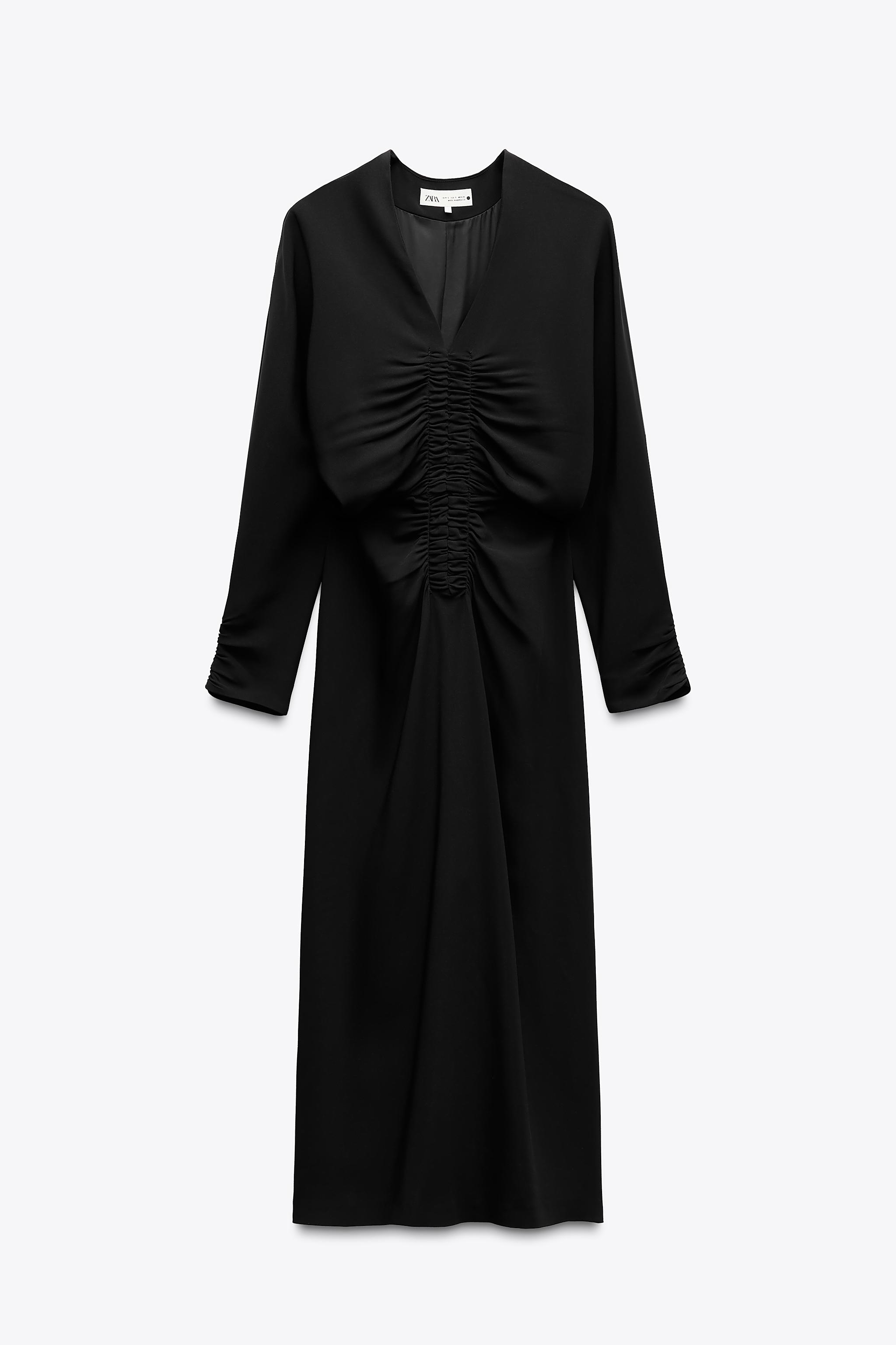 ZW COLLECTION DRAPED MIDI DRESS