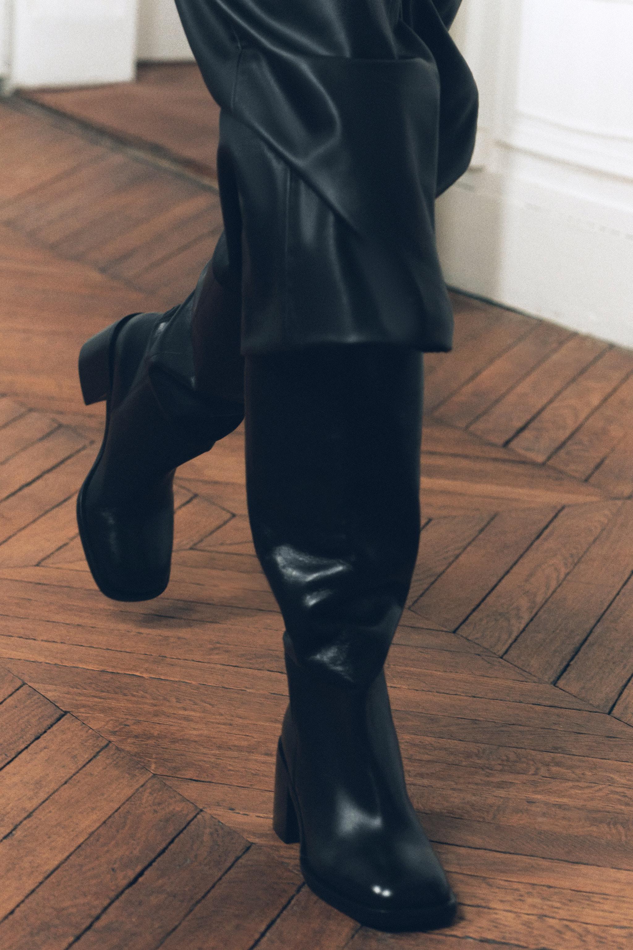 TALL LEATHER BOOTS