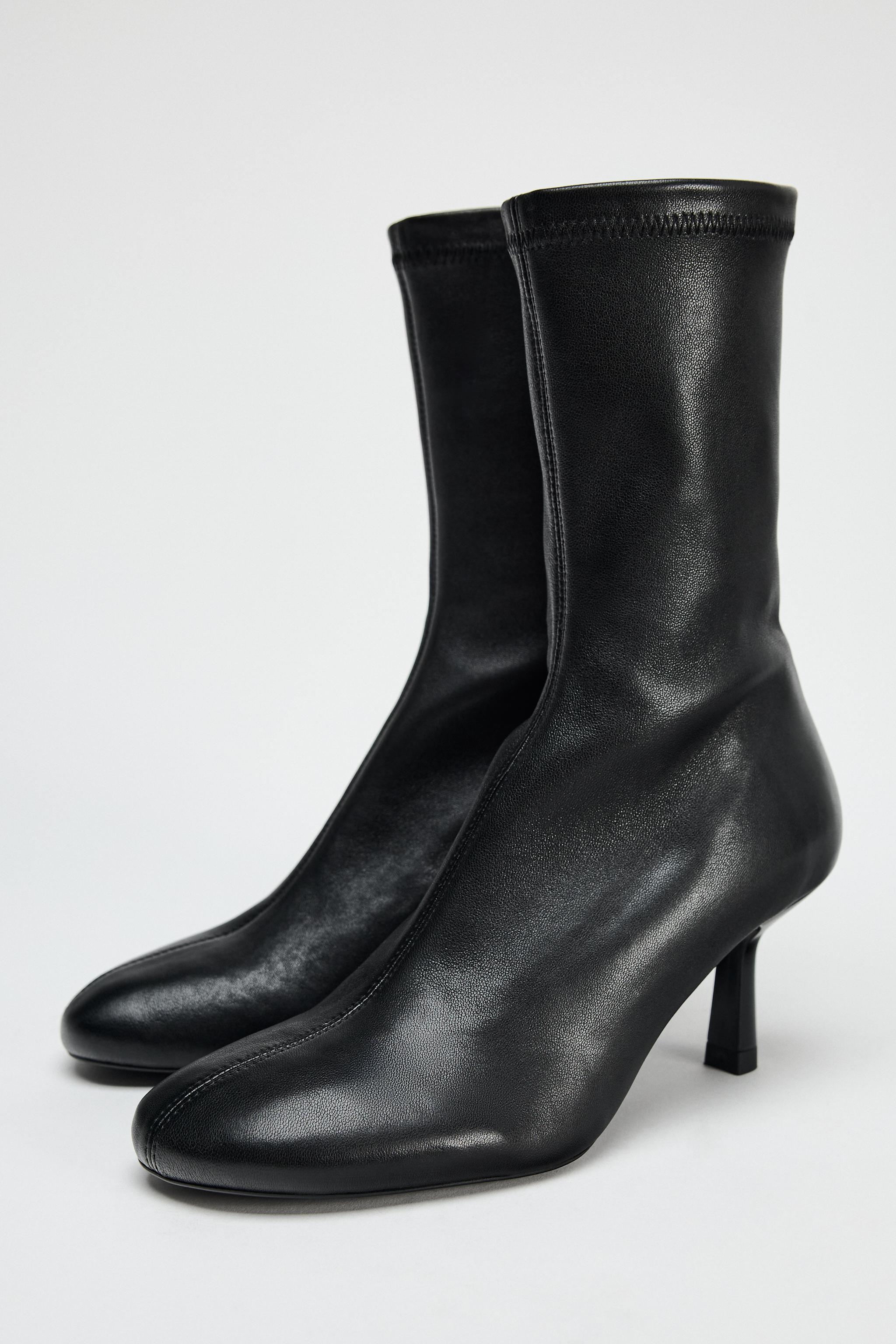 SOFT LEATHER ANKLE BOOTS