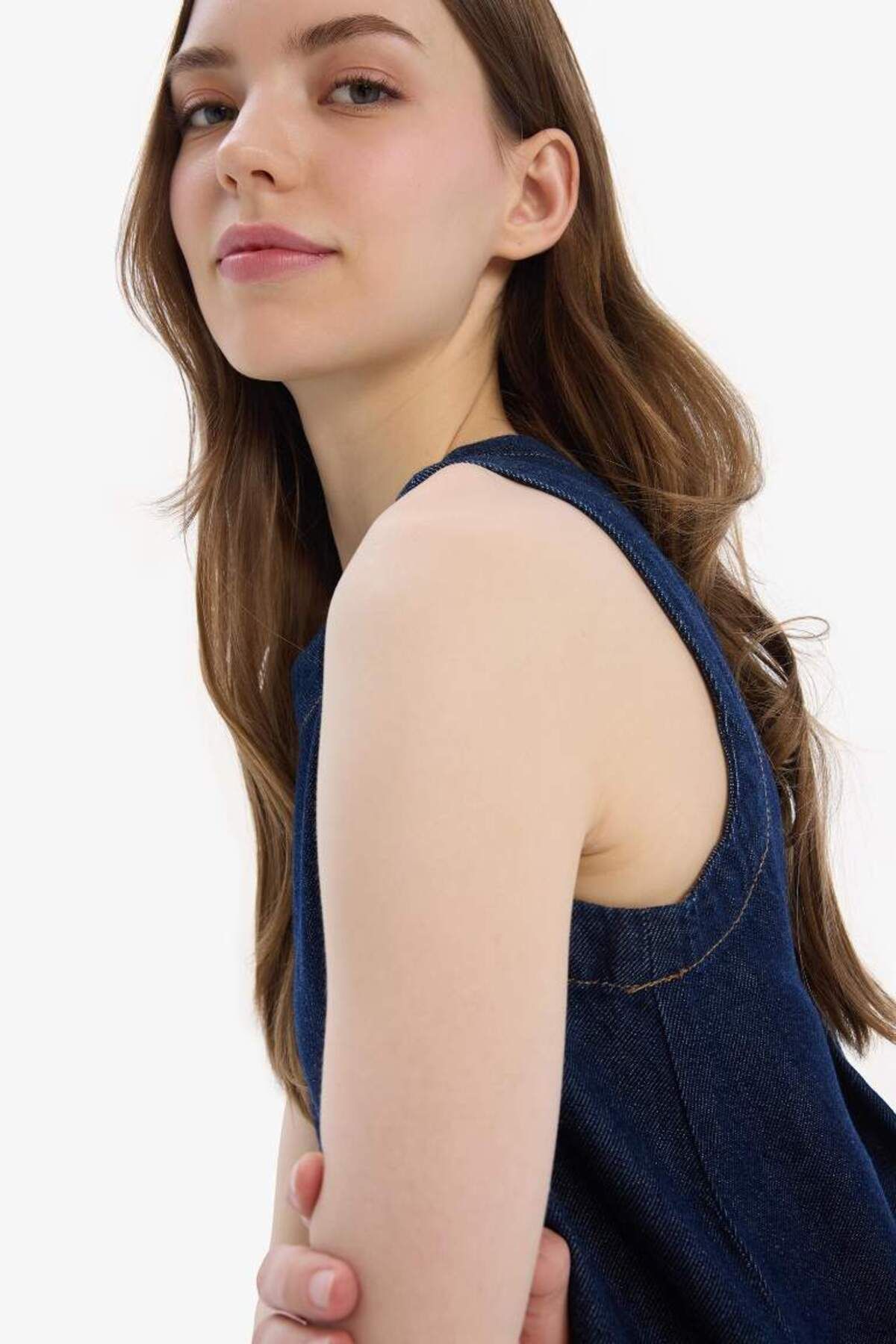 Yeni Sezon Fashion Fit Bisiklet Yaka Kolsuz Yumuşa